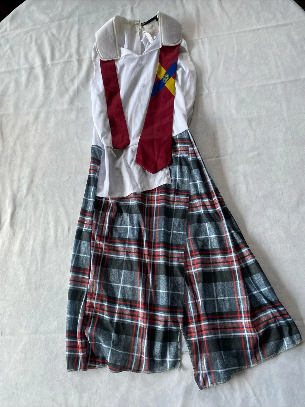 Halloween Beetlejuice Astrid School Uniform Dress ONLY Costume Size Large